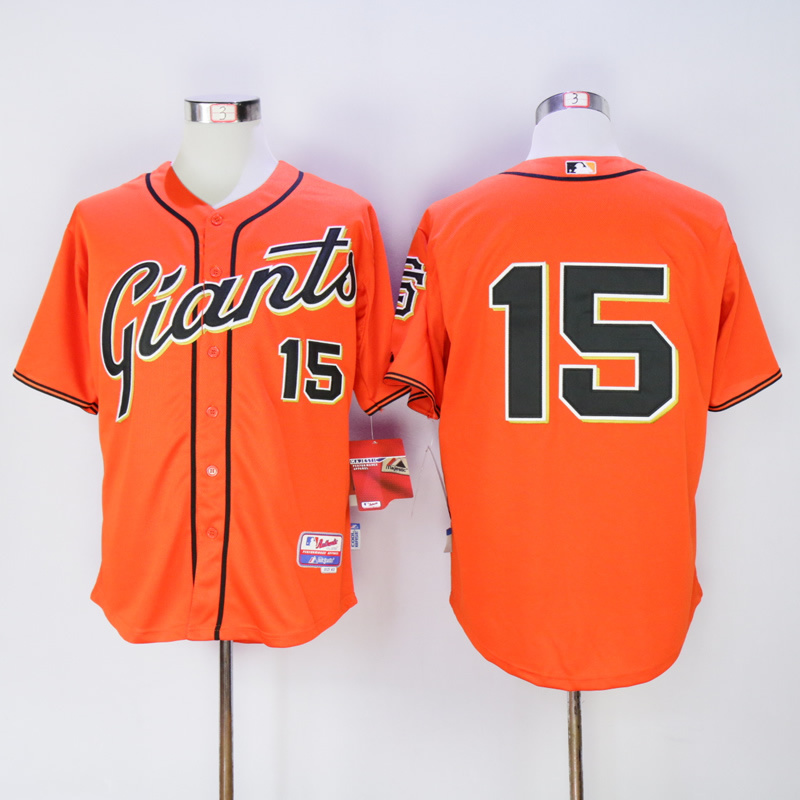 Men San Francisco Giants #15 Bochy Orange MLB Jerseys->san francisco giants->MLB Jersey